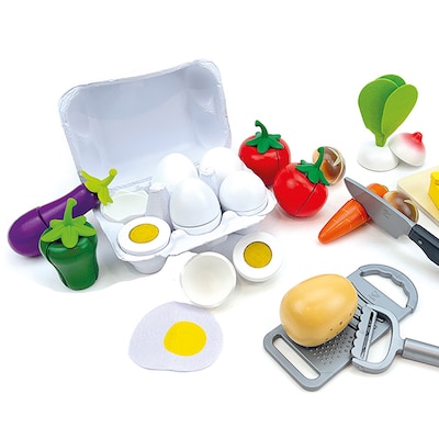 Beleduc Cooking Essentials with Vegetables XL Play Set, Multicolroed, 25 Pieces/Set (PLWB24237)