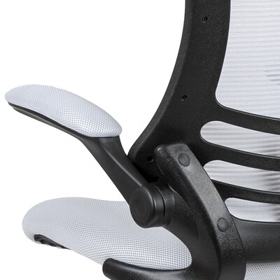 Flash Furniture Mesh Ergonomic Drafting Chair with Adjustable Foot Ring and Lumbar Support, White (BLX5MDWH)