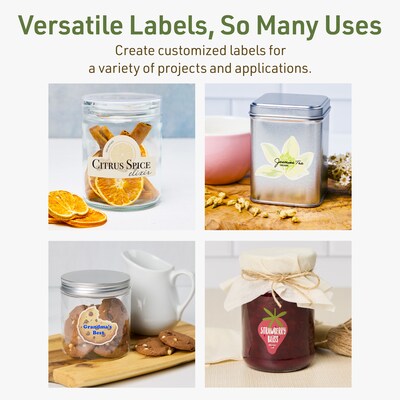 Avery Dissolvable Rectangle Multipurpose Labels, 8.5" x 11", Off-white, 5/Pack (94269)