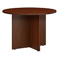 Bush Business Furniture 42W Round Conference Table with Wood Base, Hansen Cherry (99TB42RHC)