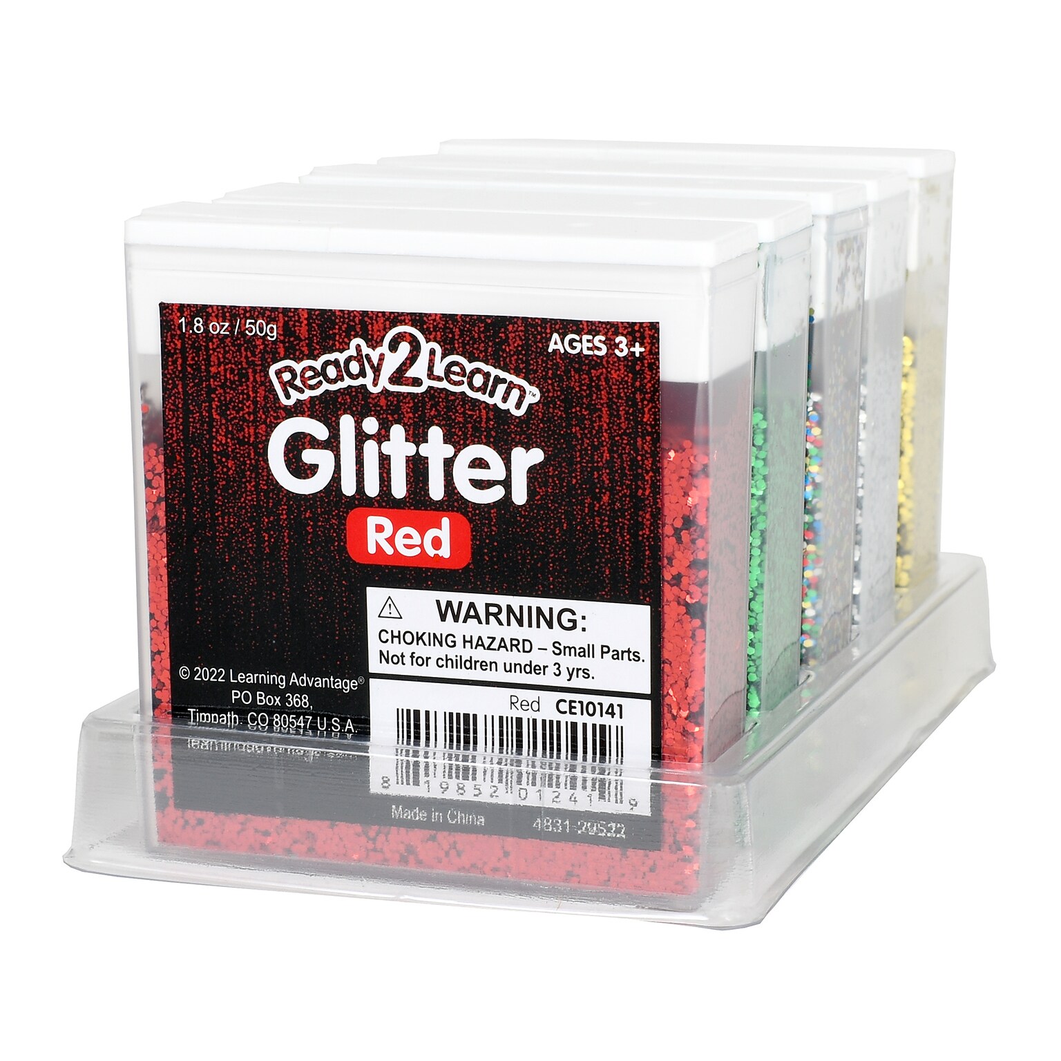 Ready2Learn Glitter, Assorted Colors, 5/Pack (CE-10151)