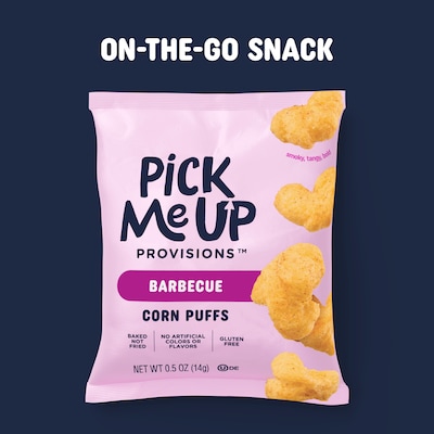 Pick Me Up Provisions™ Gluten Free Barbecue Corn Puffs, 0.5 oz., 36/Box (PM63577)