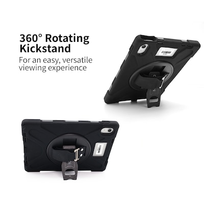 CODi iPad Essentials Bundle: Rugged Case iPad Air 13" (M2, M3), iPad Pro 12.9" (3-6 Gen) + Screen Protector, Black  (TK000009)