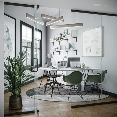 U Brands Magnetic Porcelain Dry-Erase Whiteboard, Aluminum Frame, 4 x 3 (4900U00-01)