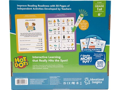 Educational Insights Hot Dots Let's Learn Reading Workbook Set (2447)