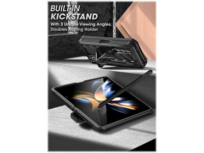SupCase Unicorn Beetle PRO Black Rugged Case for Samsung Galaxy Z Fold4 (SUP-Galaxy2022-ZFold4-5G-UBPro-SP-Black)