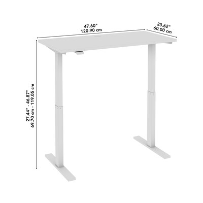 Bush Business Furniture Move 60 Series 48"W Electric Adjustable Standing Desk, Mocha Cherry (M6S4824MRWK)