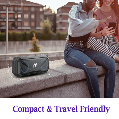 MyBat Pro Bluetooth Wireless Water Resistant Speaker, Black (SPK008001)