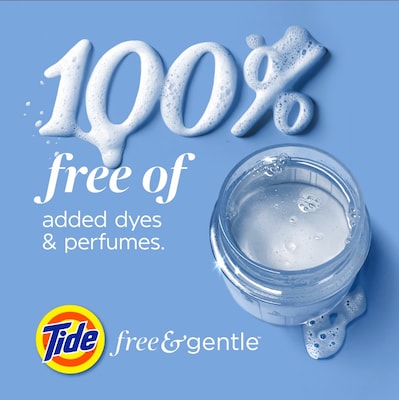 Tide Free & Gentle HE Laundry Detergent, 64 Loads, 84 oz. (12144)
