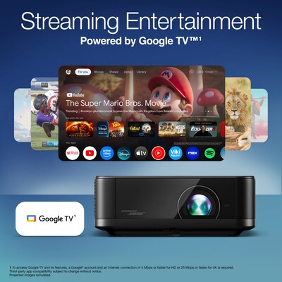 Epson Lifestudio Pop Plus Wireless  4K PRO-UHD Portable Lifestyle Projector, Black (V11HB73120)