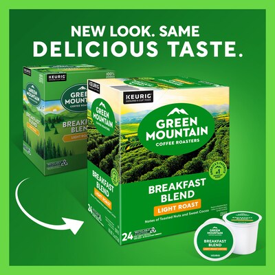 Green Mountain Breakfast Blend Coffee Keurig® K-Cup® Pods, Light Roast, 24/Box (5000378718)
