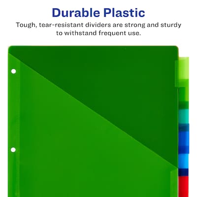 Avery Big Tab Insertable Plastic Divider, 8 Tabs, Multicolored (11903)