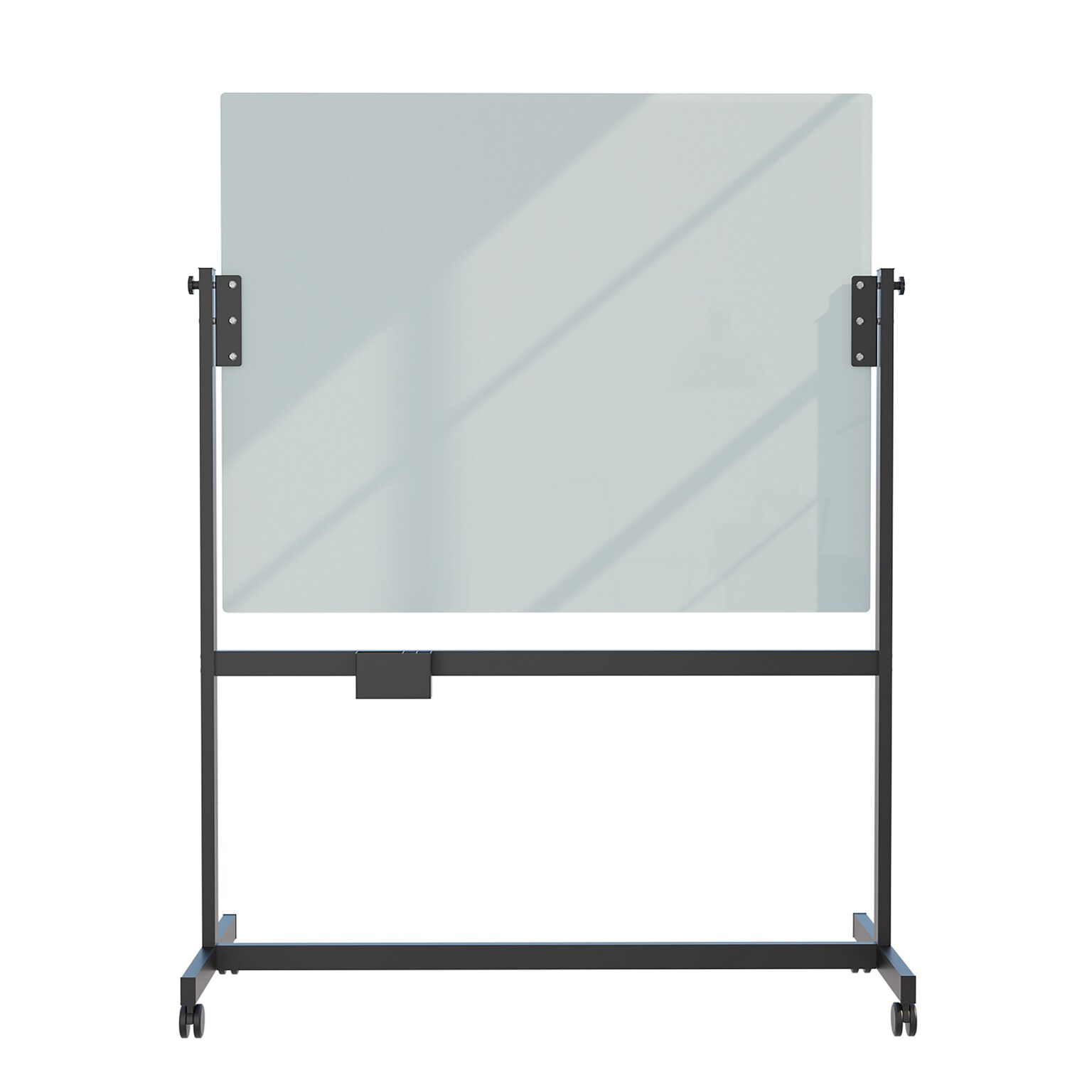 U Brands Glass Mobile Dry-Erase Whiteboard, 4 x 3 (2914U00-01)