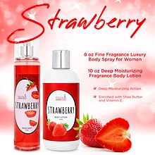 Freida and Joe Strawberry Fragrance Body Lotion and Body Mist Spray Set (FJ-707)