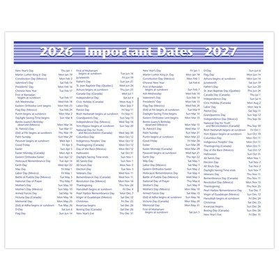 2026 AT-A-GLANCE Flip-A-Week 7" x 5.5" Weekly Desk Calendar Refill Pages, White/Blue (SW705X-50-26)