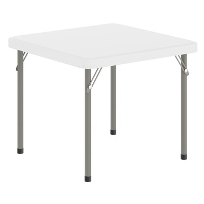 Flash Furniture Paige Square Kids Folding Table, 24 x 24, Granite White (RB2424KIDWH)