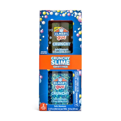 Elmers Gue Premade Crunchy Slime, 2/Pack (2223183)