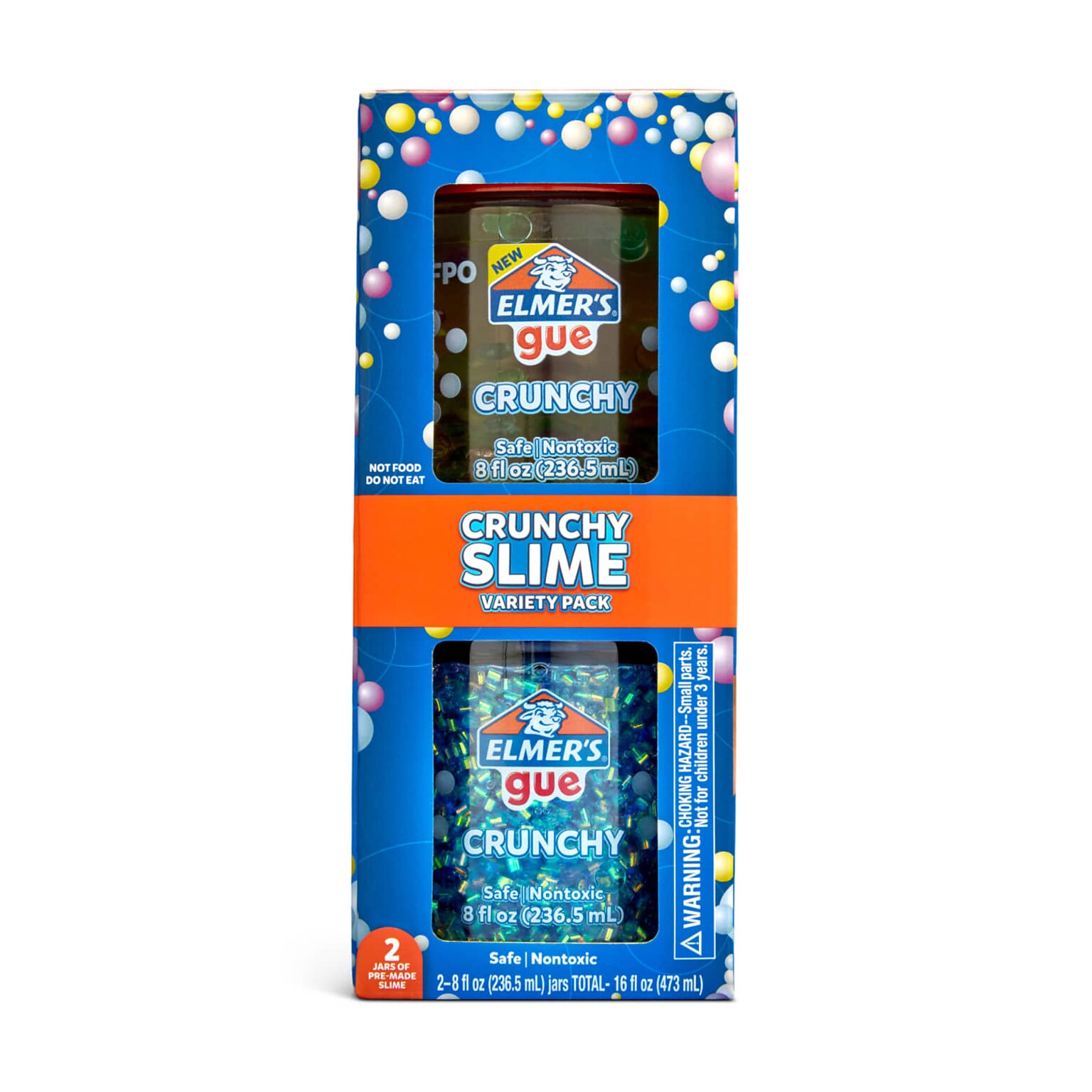 Elmers Gue Premade Crunchy Slime, 2/Pack (2223183)