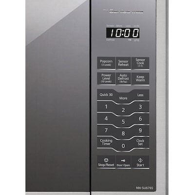 Panasonic 1.3 Cu. Ft. Countertop Microwave, Stainless Steel (NN-SU676S)