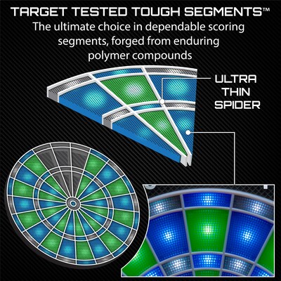 Viper Ion Illuminated Electronic Dartboard, 15.5" Regulation Target (42-0003)