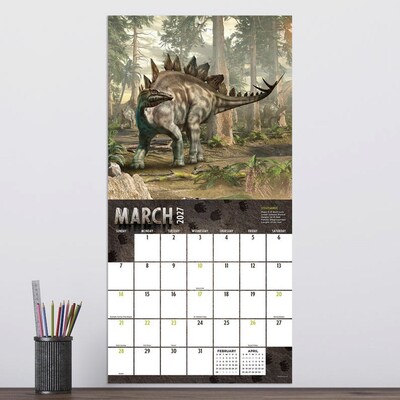 2027 TF Publishing Dinosaurs 12" x 12" Monthly Wall Calendar, Multicolored (27-1139)