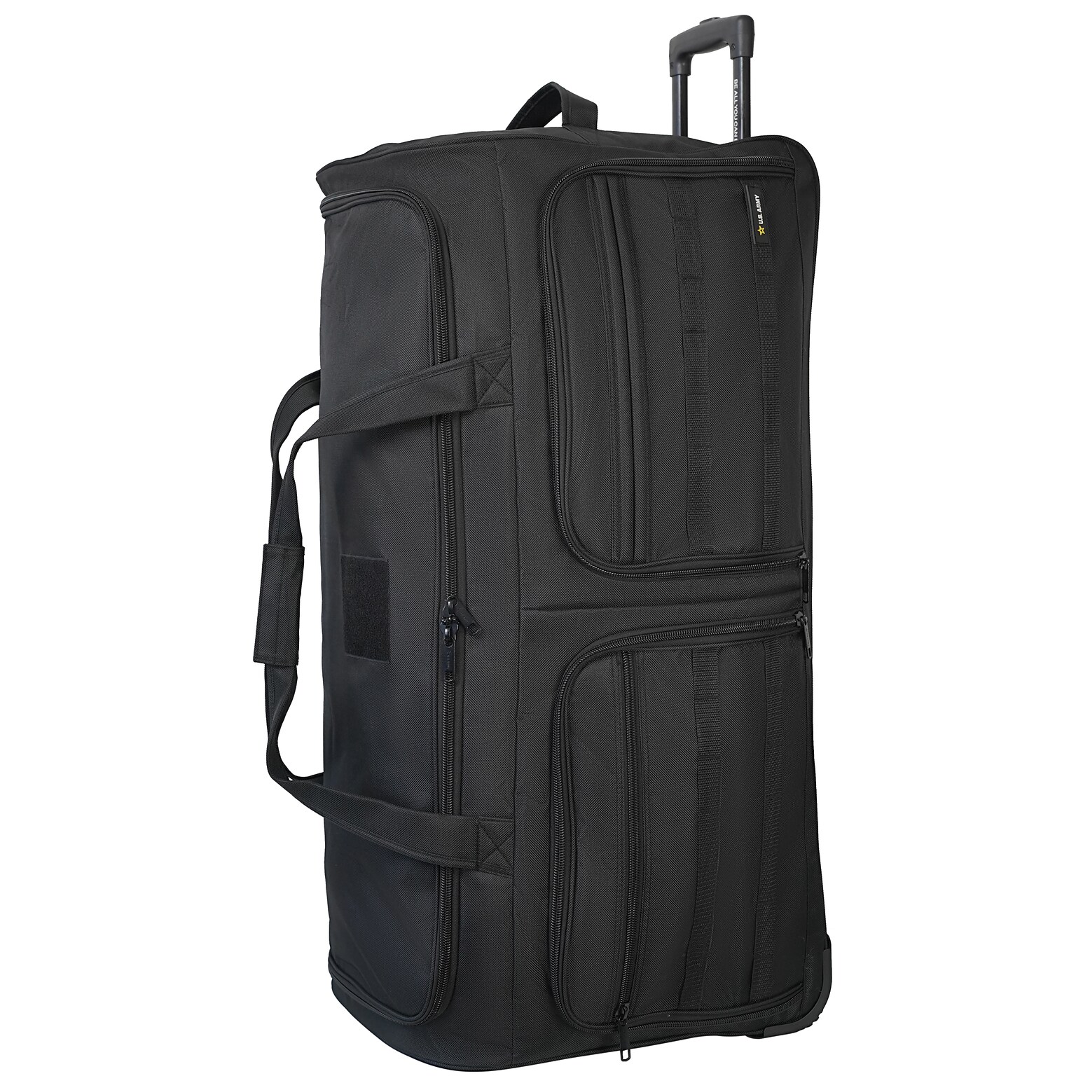 U.S. Army ROMEO 36 Polyester Telescoping Travel Duffel with Wheels, Black (USLROM36BLK)