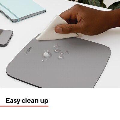 Staples TECH Non-Skid Mouse Pad, Gray (ST63294)