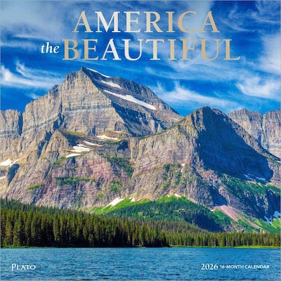 2026 Plato America the Beautiful 12 x 12 Monthly Wall Calendar (9798330706600)
