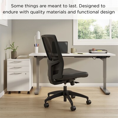 Workplace2.0™ 500 Series Armless Vinyl Task Chair, Black 52266)