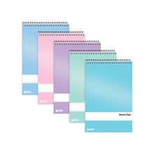 Better Office Steno Pads, 6 x 9, Gregg-Ruled, Assorted Colors, 80 Sheets/Pad, 10 Pads/Pack (25810-