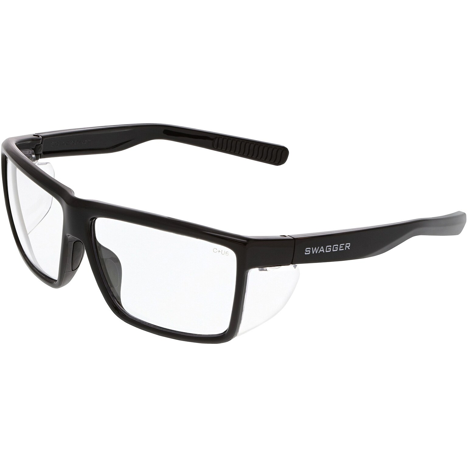 MCR Safety Swagger SR2 Safety Glasses, Anti-Scratch, Wraparound, Clear Lens (SR210)