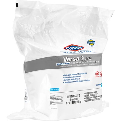 Clorox Healthcare VersaSure Disinfecting Wipes, 110 Count Refill (31761)