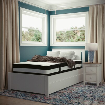 Flash Furniture Capri Comfortable Sleep 12 Hybrid Pocket Spring Mattress, Twin (CLE230PRT)