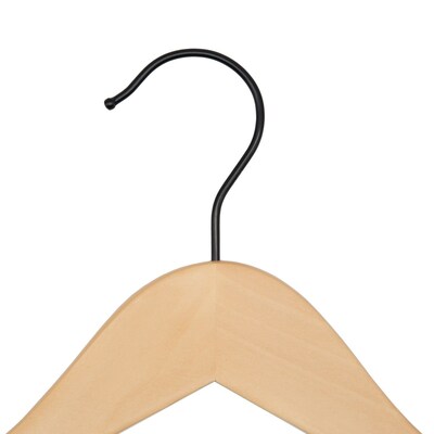 Nahanco Wood Clothes Hangers, Natural, 100/Carton (20017BH)