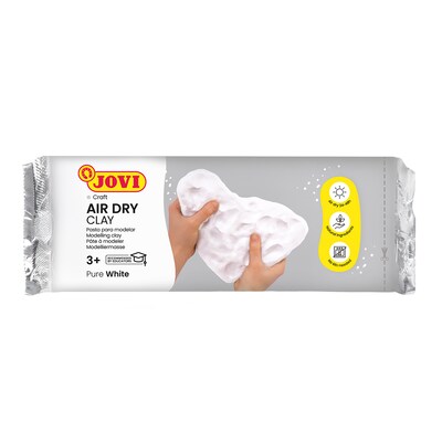 JOVI Air Dry Clay, White, 1.1lb Bar, Pack of 3 (JOV85-3)