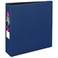 Avery Durable 3" 3-Ring Non-View Binders, Slant Ring, Blue (27651)