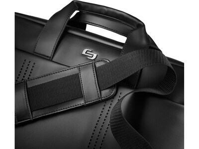 Solo New York Murray Vinyl Briefcase, Laptop Compatible, Black (VNL100-4)