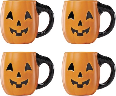 Pumpkin Mug Set of 4, 20oz