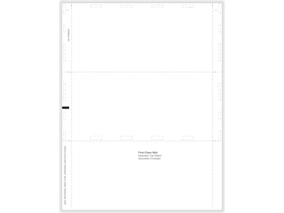 ComplyRight 1099-MISC Tax Form with Printed Backer Instructions, 4-Up, Copy B, 2, 500/Pack (5501)