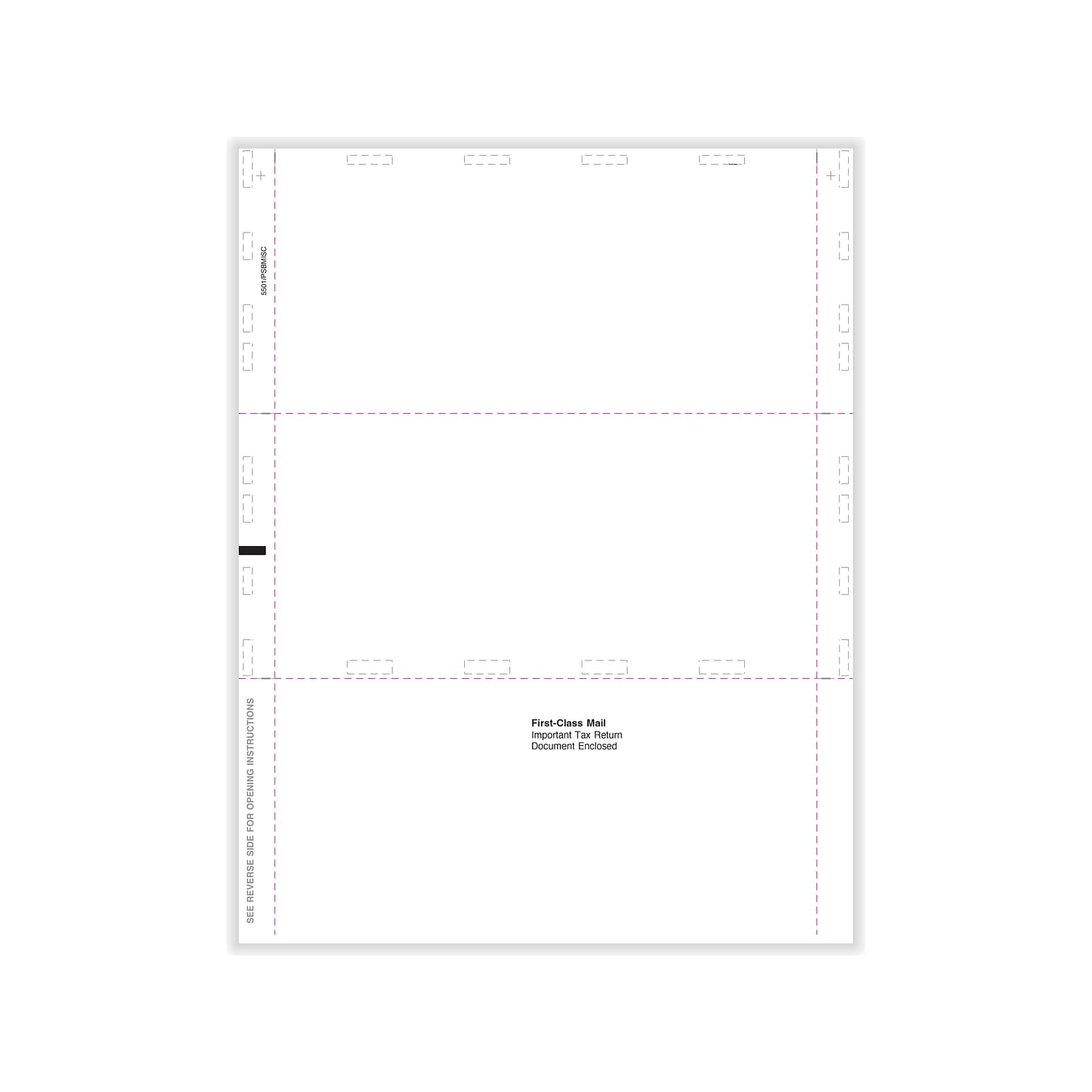 ComplyRight 1099-MISC Tax Form with Printed Backer Instructions, 4-Up, Copy B, 2, 500/Pack (5501)