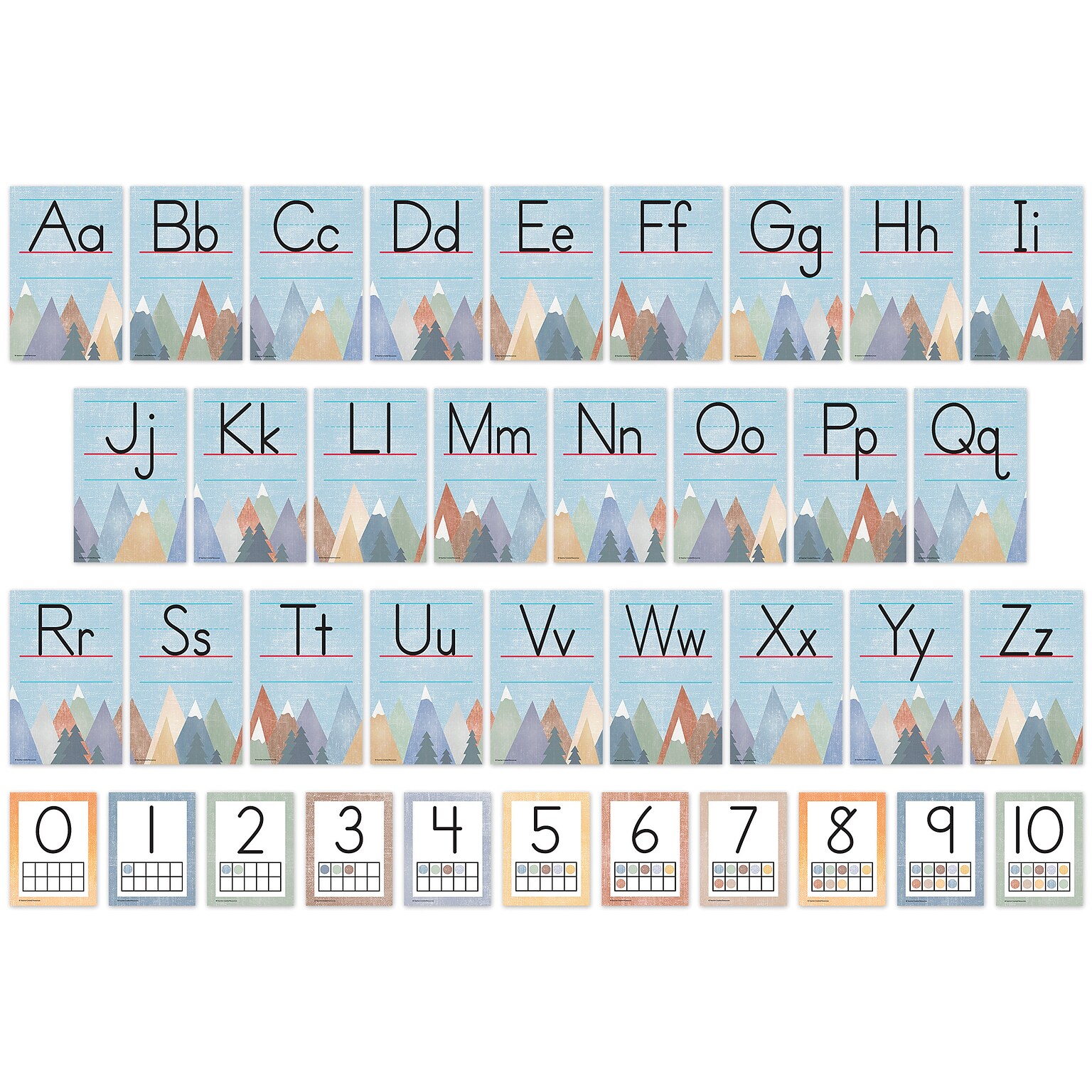 Teacher Created Resources Moving Mountains Alphabet Bulletin Board Set (TCR9170)