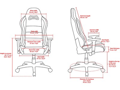 Arozzi Torretta 2023 Edition Fabric Ergonomic Rocker Gaming Chair, Purple (TORRETTA-SFB-PP)