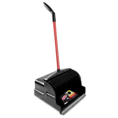 Libman Commercial 16 Heavy-Duty Large Scoop Dust Pan, Red & Black, 2/Carton (1168)