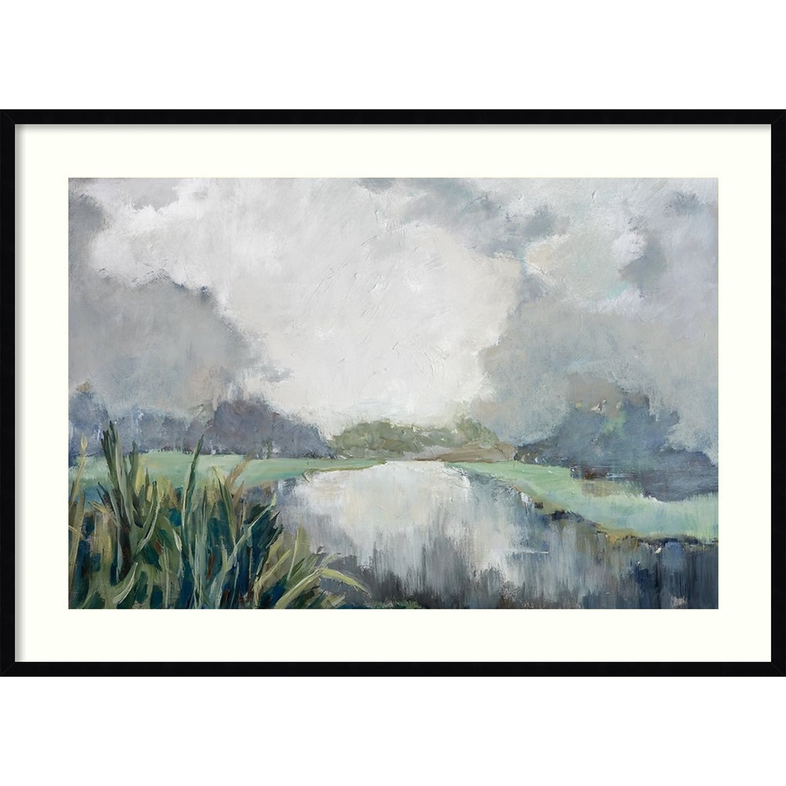Amanti Art River Passage by Mary Parker Buckley Wood Framed Wall Art Print, 43 x 31 (A42675345399)