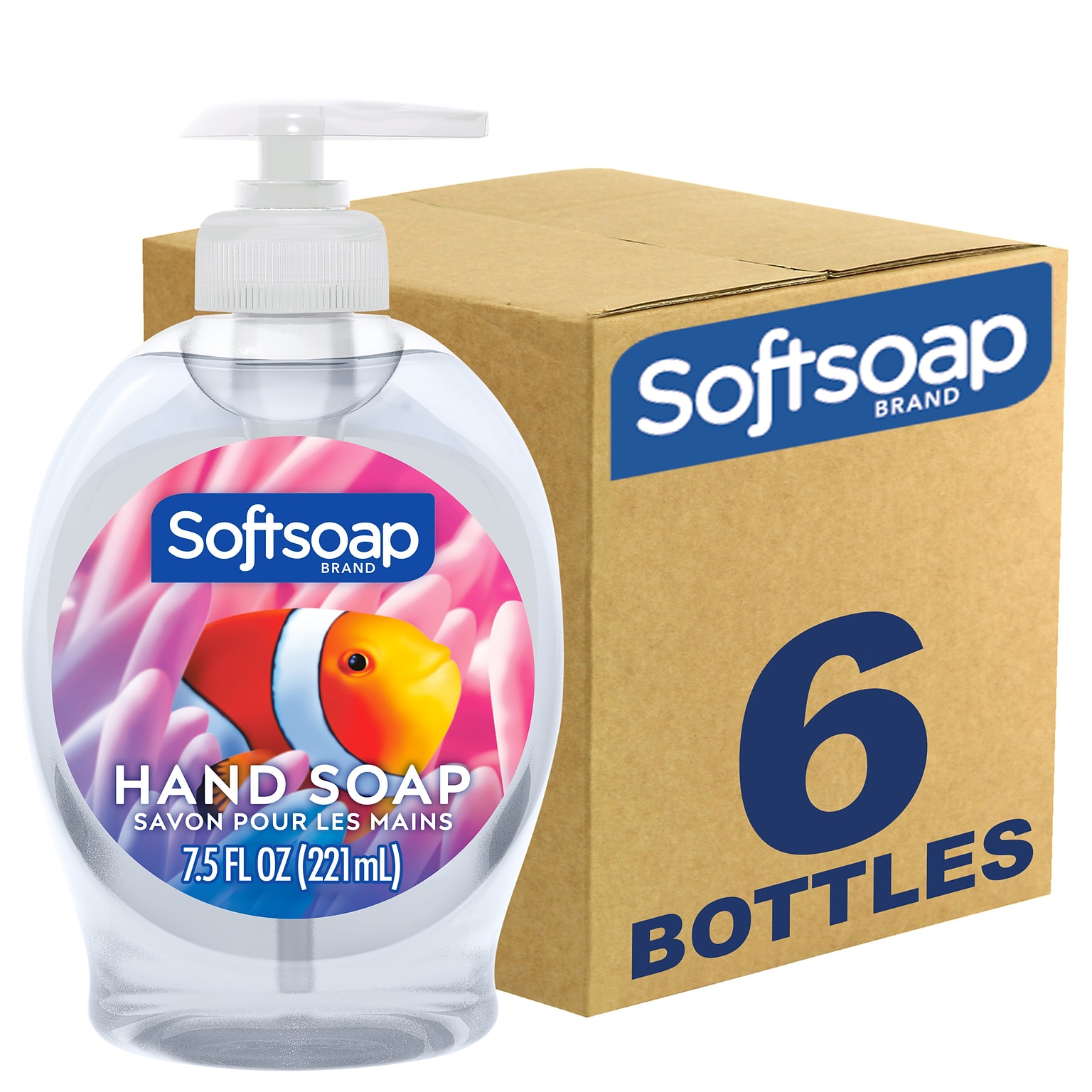 Softsoap Liquid Hand Soap, Fresh Scent, 7.5 Fl. Oz., 6/Carton (US04966A/12680)