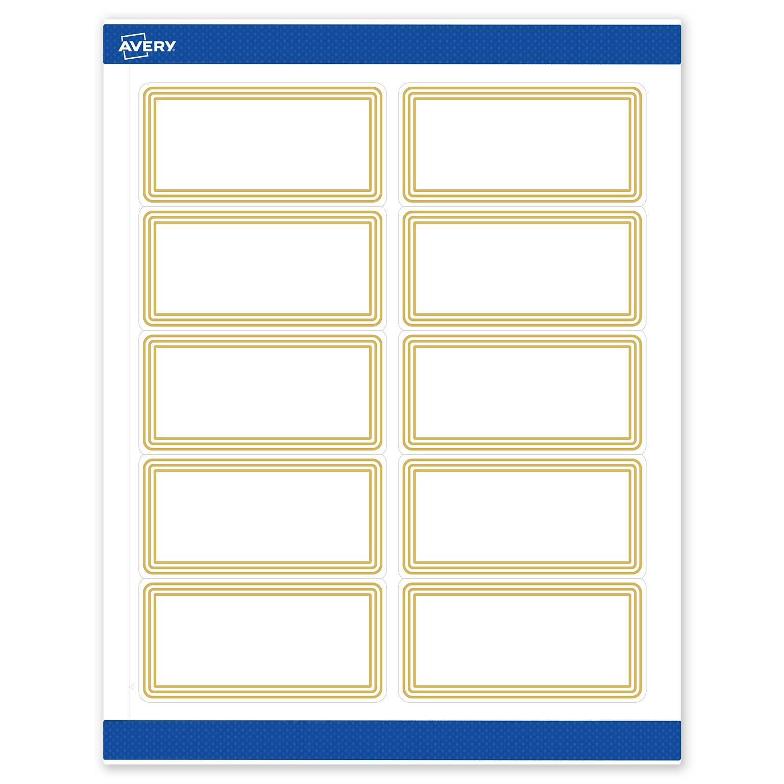 Avery Laser/Inkjet Rectangle Multipurpose Labels, 2 x 4, White, 100/Pack (S00DHR)