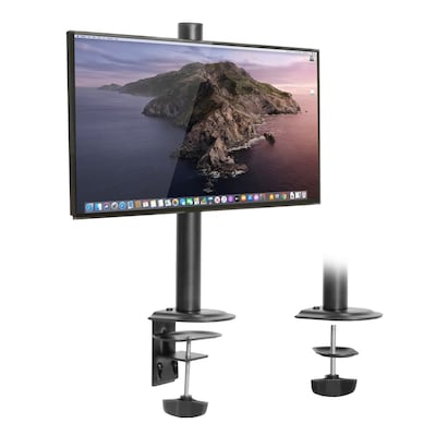 Mount-It! Adjustable Single Monitor Desk Mount, Up to 32 Monitor, Black (MI-1706BLK)