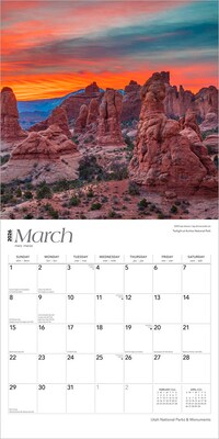 2026 BrownTrout Utah National Parks & Monuments 12" x 12" Monthly Wall Calendar (9798330706075)