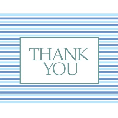 Salute You Thank You Cards; Stock Verse Included; Boxed Set of 25 Cards and Envelopes