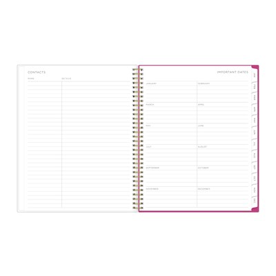 2026 Blue Sky Magenta Blooms 5" x 8" Weekly & Monthly Personal Planner (140947-26)